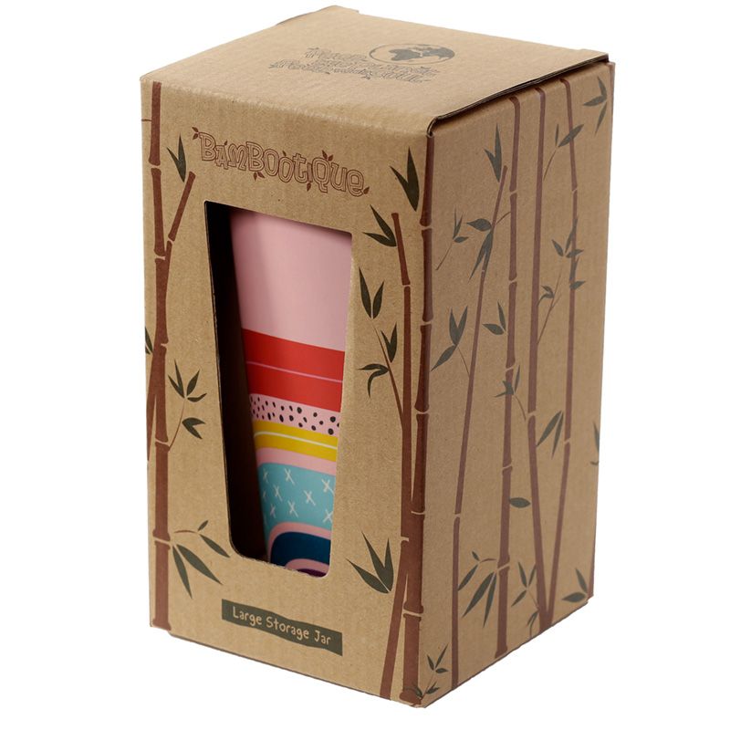 Rainbow Bamboo Storage Jar - Large - Image 4