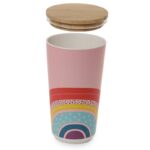 Rainbow Bamboo Storage Jar - Large