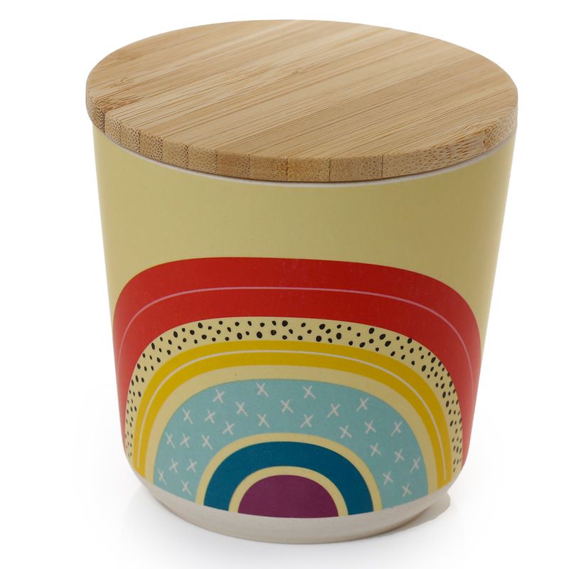Rainbow Bamboo Storage Jar - Small - Image 2