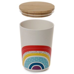 Rainbow Bamboo Storage Jar - Medium