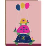 Tortoise Tower Greeting Card