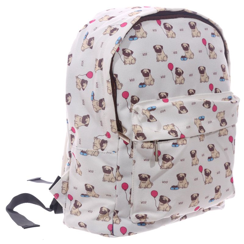 Rucksack with pug design