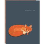 Fox and Cub Greeting Card