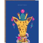 Magic Party Giraffe Greeting Card