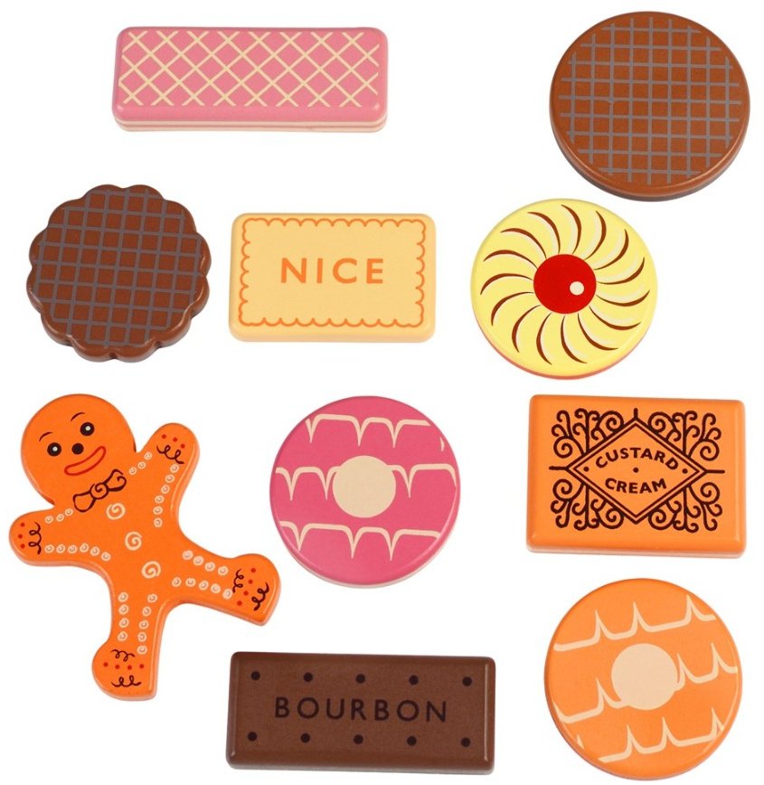 Wooden biscuits