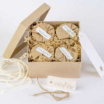 Set of 8 natural, eco tealights