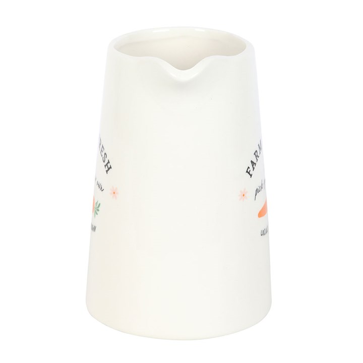 Farm Fresh Carrot Patch Ceramic Flower Jug - Image 4