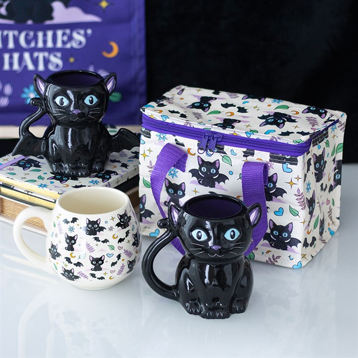 Cute and Creepy Black Cat Mug - Image 5