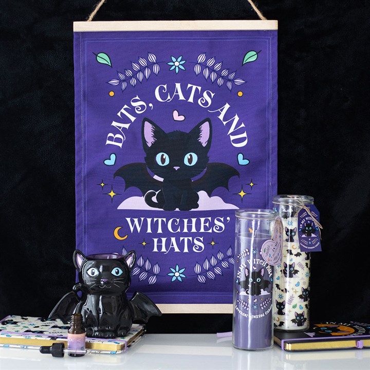Collection of cute and creepy gifts purple and black