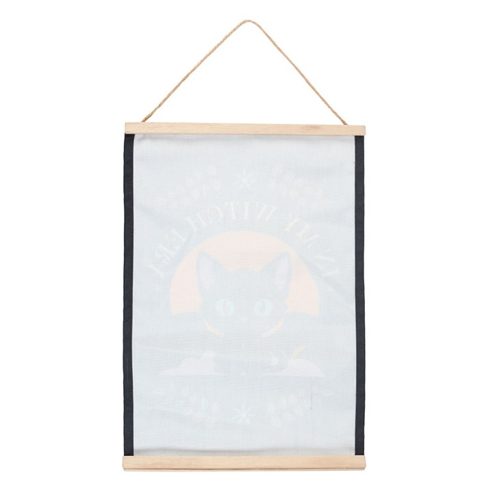 In My Witch Era Bat Cat Fabric Wall Hanging - Image 4