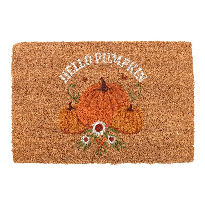 Natural Autumn Days Hello Pumpkin Doormat - Image 2