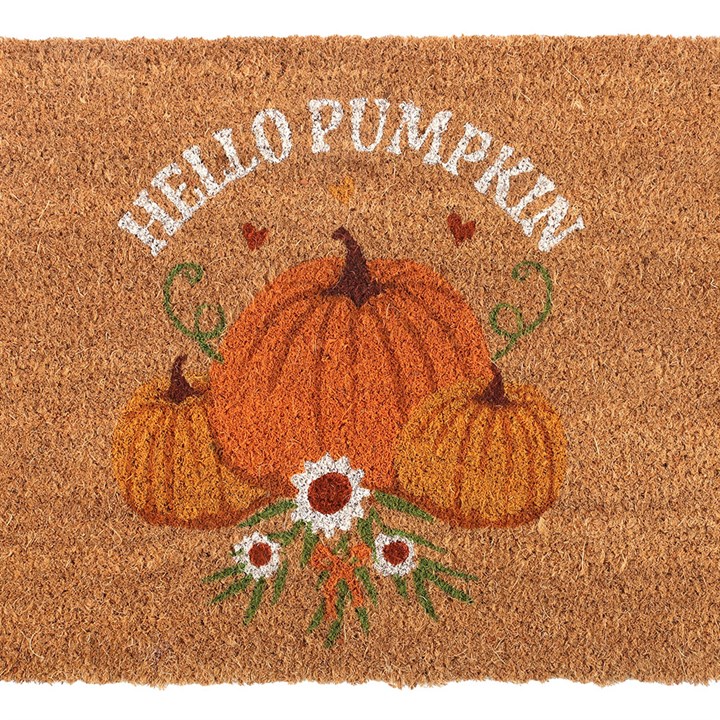 Natural Autumn Days Hello Pumpkin Doormat - Image 3