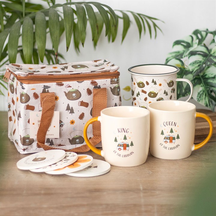 Camping Print Enamel Mug - Image 4