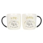 King and Queen Couples Caravan Mug Set