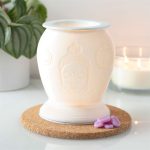White Ceramic Buddha Electric Wax Warmer
