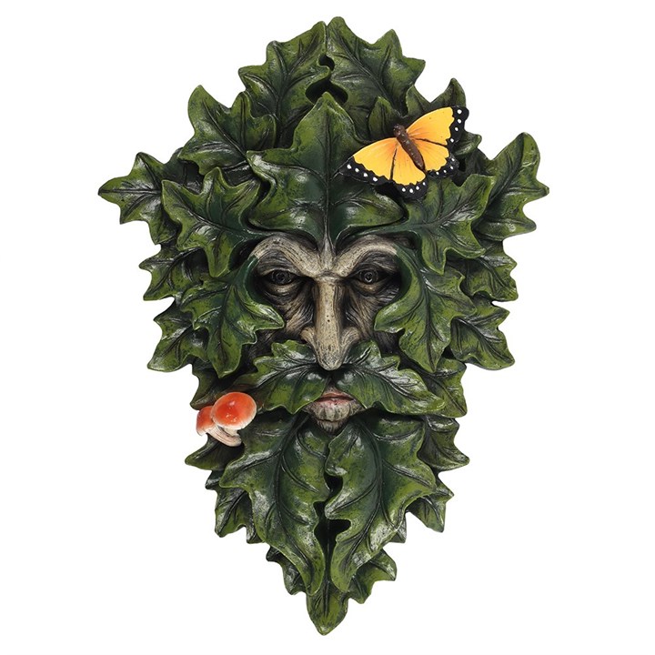 Leafy Green Man Wall Plaque