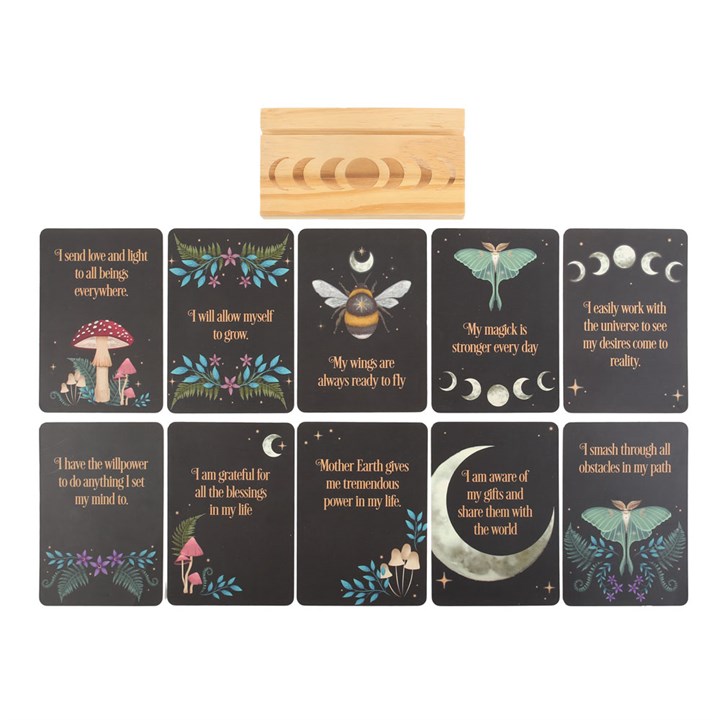 Affirmation Cards with Wooden Stand - Image 3