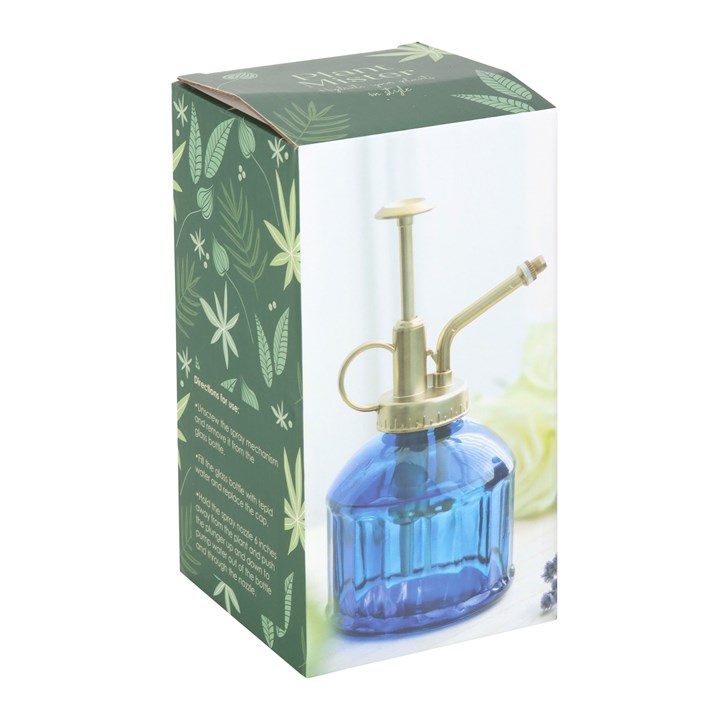 Small Blue Glass Plant Mister - Image 4