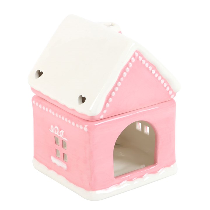 Pink Gingerbread House Oil Burner - Image 4