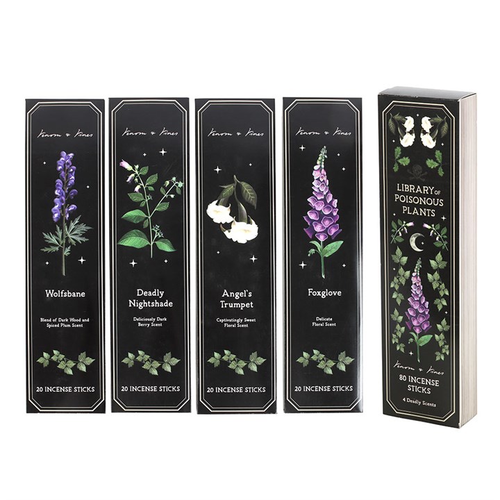 Set of 4 Poisonous Plants Incense Stick Packs - Image 2