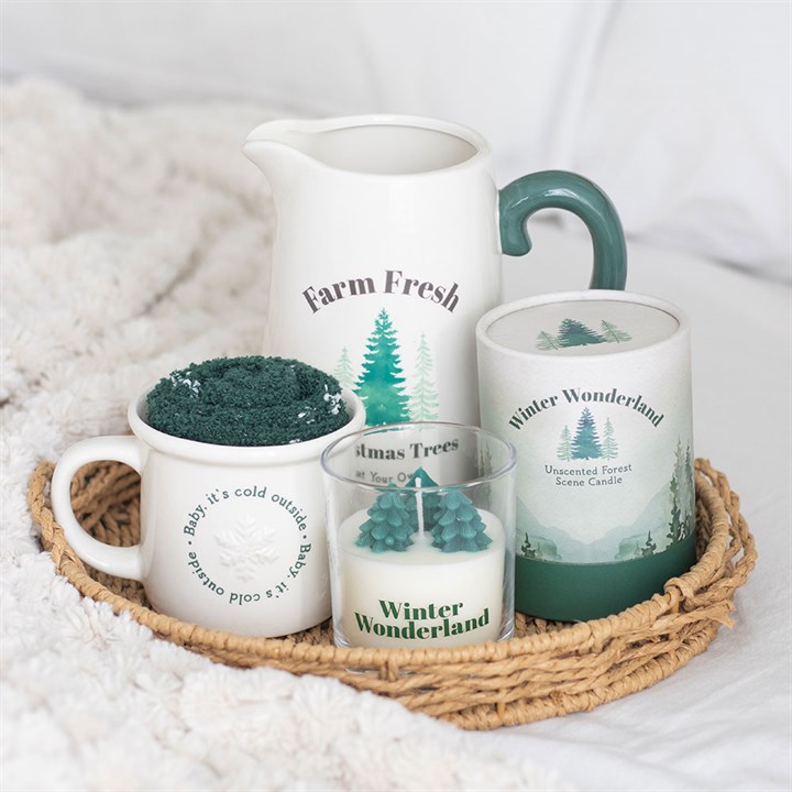 Farm Fresh Christmas Trees Ceramic Flower Jug - Image 5